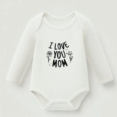 Дитячий боді з довгими рукавами &ndash; Love Mom mр1-54 фото