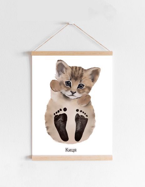 Набір "Котик" для стоворення відбитків малюка від MARMOTIK.SHOP marmotik_S_cat фото