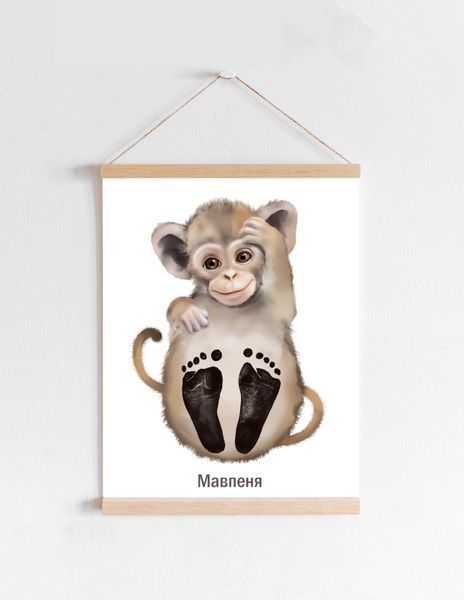 Набір "Мавпа" для стоворення відбитків малюка від MARMOTIK.SHOP marmotik_S_mavpa фото