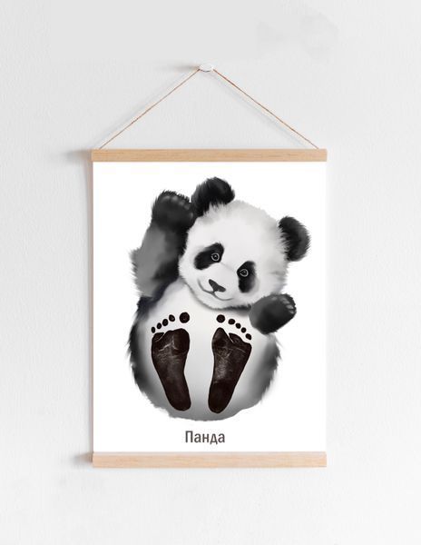 Набір "Панда" для стоворення відбитків малюка від MARMOTIK.SHOP marmotik_S_panda фото
